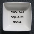 Custom Ceramic Porcelain Fine Bone China Crockery Dolomite Stoneware Square Soup Bowl